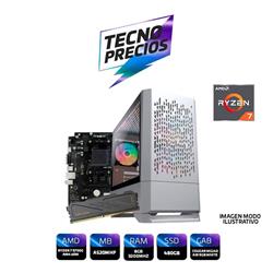PROMO PC RYZEN 7 5700G DDR4 8GB SSD 480GB SE ENTREGA CON SISTEMA