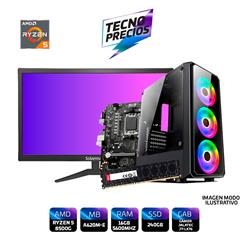 PC RYZEN 5 8500G DDR5 16GB RAM SSD 240GB + MONITOR 24