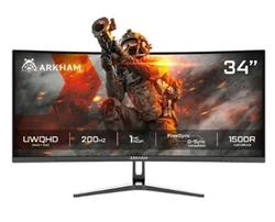 MONITOR 34 ARKHAM CURVO R1500 200HZ VA UWQHD 1MS 