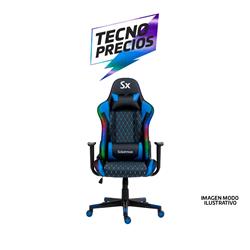 SILLA GAMER SOLARMAX 7086 AZUL RGB