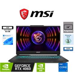 NB MSI 15.6 CYBORG A13VF 018US I7 13620H DDR5 16GB SSD 512GB RTX 4060