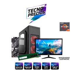 PROMO PC RYZEN 7 5700G DDR4 16GB SSD M.2 256GB + MONITOR 22