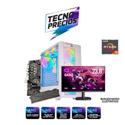 PROMO PC RYZEN 5 5600GT DDR4 8GB 3200MHZ SSD M.2 512GB + MONITOR 24