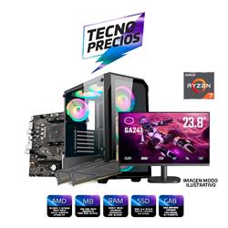 PROMO PC RYZEN 7 5700G DDR4 16GB 3200MHZ SSD M.2 512 + MONITOR 24