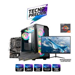 PROMO PC RYZEN 7 5700G DDR4 16GB 3200MHZ SSD M.2 512GB + MONITOR 27