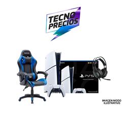 PLAYSTATION 5 DIGITAL + SILLA SOLARMAX 5005 AZUL + VIEWSONIC 300E