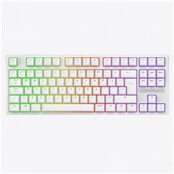 TECLADO SOLARMAX MECANICO WHITE TRI-MODO 80 SWITCH RED