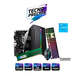 PROMO PC INTEL CORE 13100 DDR4 8GB RAM SSD 256GB + KIT GAMER RGB