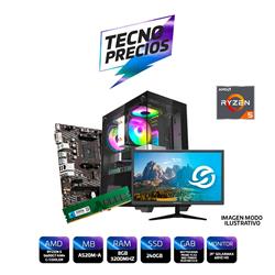 PROMO PC RYZEN 5 5600GT DDR4 8GB SSD 240GB + MONITOR 19