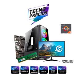 PROMO PC RYZEN 3 5300G DDR4 8GB SSD 240GB + MONITOR 19