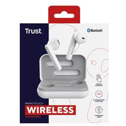 HEADSET TRUST PRIMO TOUCH BLUETOOTH WHITE