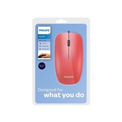 MOUSE PHILIPS M214 USB RED