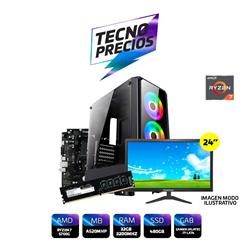 PROMO PC RYZEN 7 5700G 32GB RAM SSD 480 + MONITOR 24