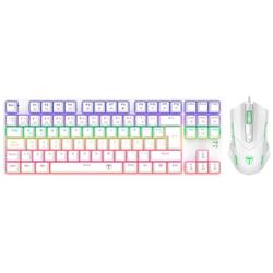 TECLADO + MOUSE T-DAGGER ADVANCE FORCE WHITE SWITCH RED