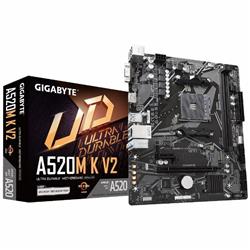 MOTHERBOARD GIGABYTE AM4 A520M-K V2 BOX M-ATX
