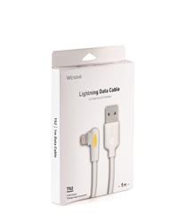 CABLE LIGHTNING IPHONE BISWALL WHITE